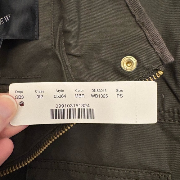 J. Crew Downtown Field Jacket Mossy Brown Olive Size Small Petite - Picture 6 of 17